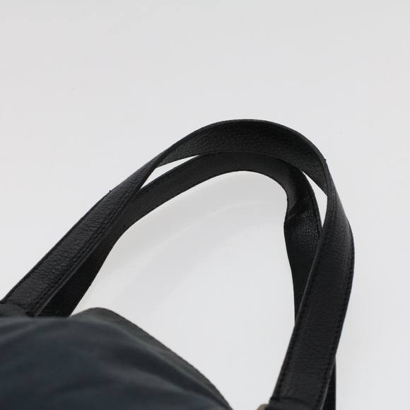 PRADA Tote Bag Canvas Leather Black Auth bs6724 - Picture 8 of 16